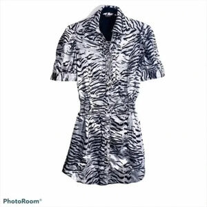 Coogi retro animal print mini dress Small
